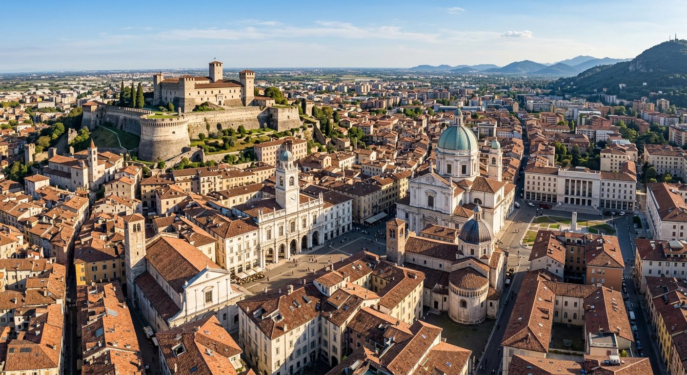 Panorama di Brescia — ricerca perdite acqua Brescia