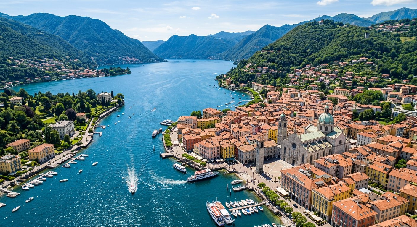 Panorama di Como — ricerca perdite acqua Como