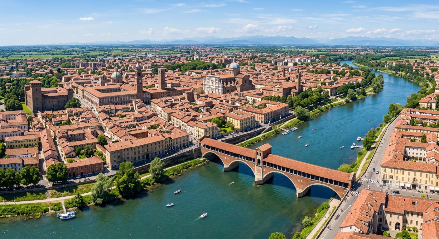 Panorama di Pavia — ricerca perdite acqua Pavia